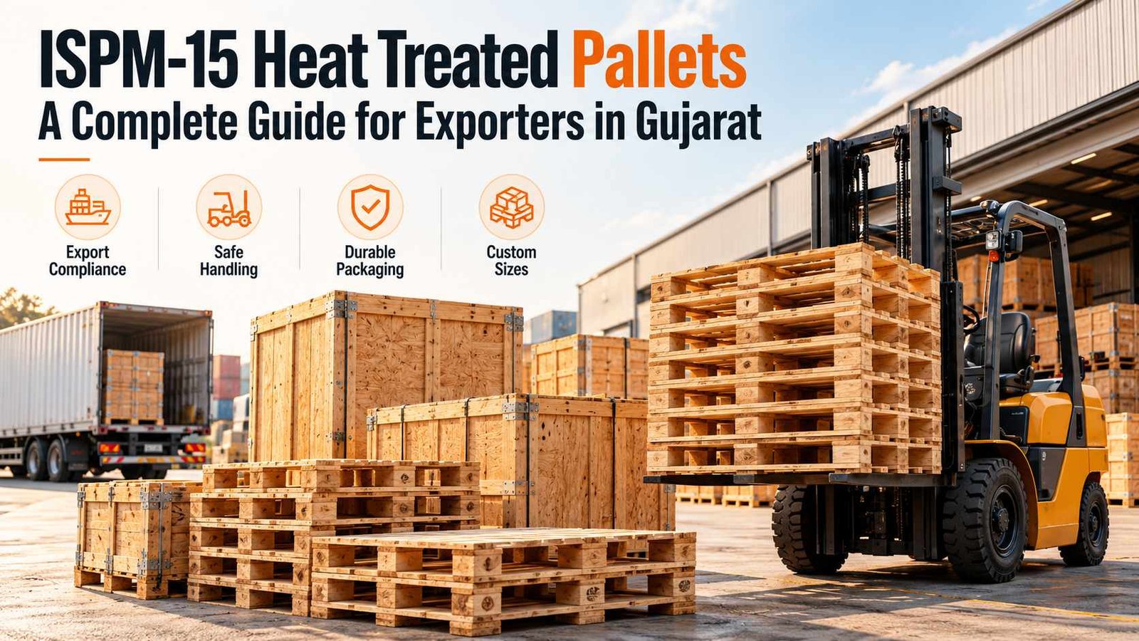 ISPM-15 heat treated pallets for exporters in Gujarat